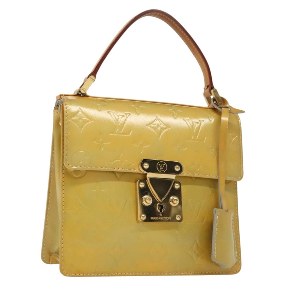 LOUIS VUITTON Monogram Vernis Spring Street Hand Bag Gris M91029 Auth: LOUIS VUITTON Monogram Vernis Spring Street Hand Bag Gris M91029 Auth This LOUIS VUITTON Monogram Vernis Spring Street Hand Bag in Gris is a stylish addition to any collection. Crafted from high-quali