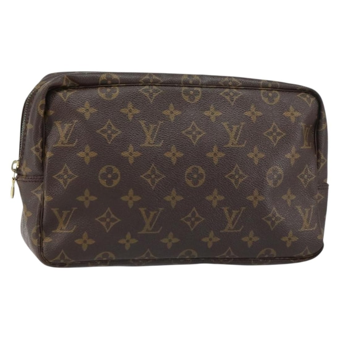 Louis Vuitton Monogram Canvas Trousse Toilette 28 M47522 Clutch France: Louis Vuitton Monogram Canvas Trousse Toilette 28 M47522 Clutch France This Louis Vuitton Monogram Trousse Toilette 28 clutch bag features the iconic Monogram canvas exterior and classic styling. Made
