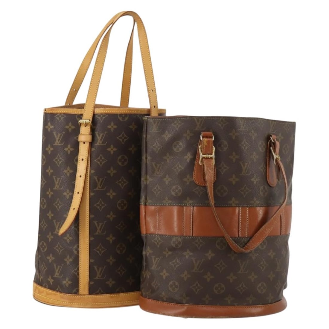 2 Piece Louis Vuitton Monogram Canvas Bucket GM Tote Bag Set: 2 Piece Louis Vuitton Monogram Canvas Bucket GM Tote Bag Set Louis Vuitton Monogram Bucket GM tote bag in Monogram Canvas, made in France. This listing is for a special bundle offer and includes only 
