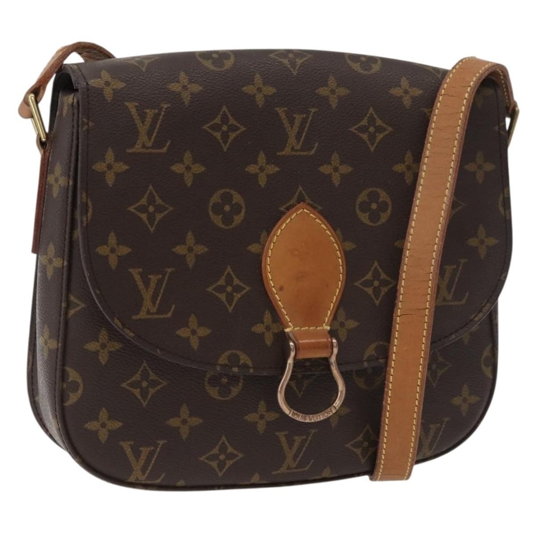 Louis Vuitton Saint Cloud GM Monogram Canvas Shoulder Bag M51242: Louis Vuitton Saint Cloud GM Monogram Canvas Shoulder Bag M51242 This is a Louis Vuitton Monogram Saint Cloud GM shoulder bag, crafted from the brand's signature monogram canvas. Designed for women, t