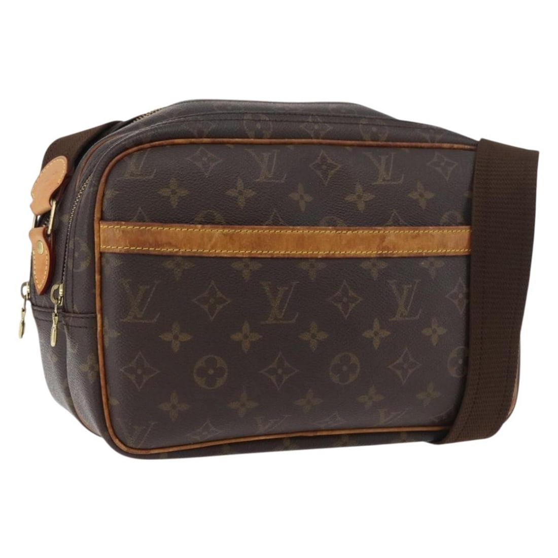 Louis Vuitton M45254 Reporter PM Monogram Canvas Shoulder Bag: Louis Vuitton M45254 Reporter PM Monogram Canvas Shoulder Bag Louis Vuitton Reporter PM shoulder bag in Monogram canvas, made in France. This women's bag includes an adjustable shoulder strap and is o
