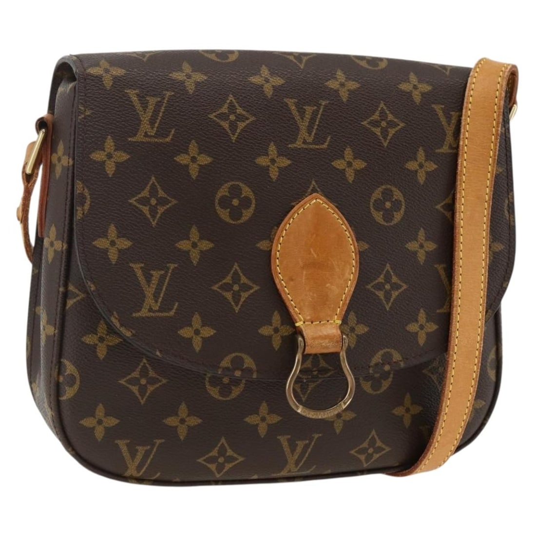 Louis Vuitton Saint Cloud GM Monogram Canvas Shoulder Bag M51242: Louis Vuitton Saint Cloud GM Monogram Canvas Shoulder Bag M51242 This is a Louis Vuitton Monogram Saint Cloud GM shoulder bag, crafted from signature monogram canvas. The bag features an adjustable sh