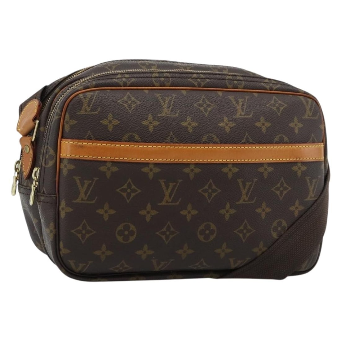 Louis Vuitton M45254 Reporter PM Monogram Canvas Shoulder Bag: Louis Vuitton M45254 Reporter PM Monogram Canvas Shoulder Bag Louis Vuitton Reporter PM shoulder bag in Monogram Canvas, made in France. It features the Monogram exterior and comes with a dust bag. Th