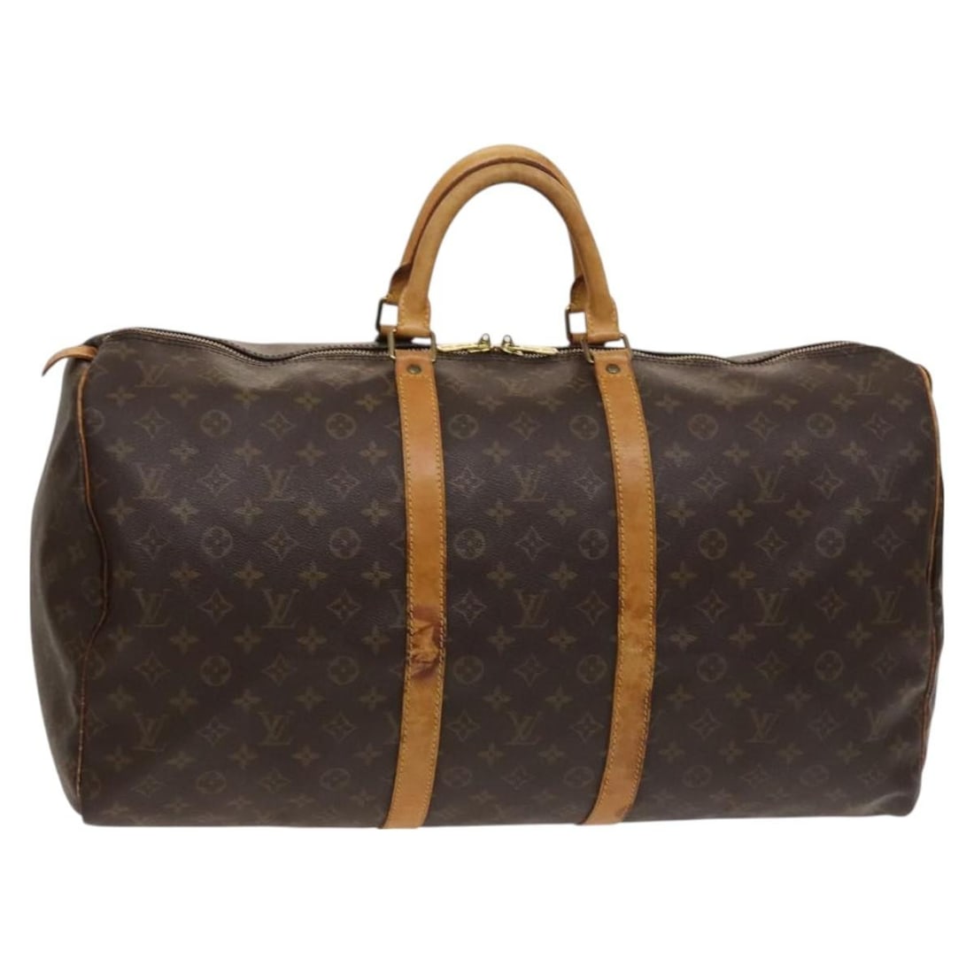 Louis Vuitton M41424 Keepall 55 Monogram Canvas Boston Bag: Louis Vuitton M41424 Keepall 55 Monogram Canvas Boston Bag Louis Vuitton Keepall 55 Boston Bag in Monogram Canvas, made in France. This item is identified by product number M41424 and includes the bag