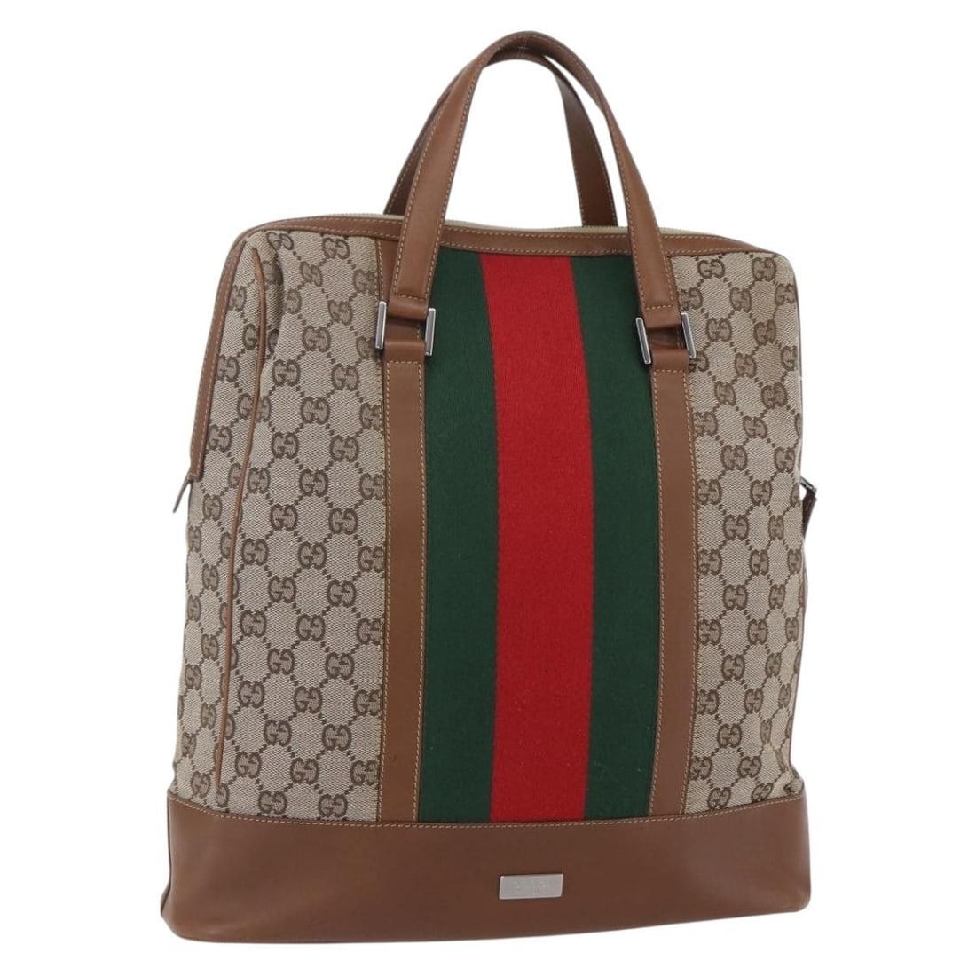 Gucci Sherry Line GG Canvas Beige Gold Handbag Special Edition: Gucci Sherry Line GG Canvas Beige Gold Handbag Special Edition Gucci GG Canvas Web Sherry Line special edition handbag in beige and gold. Made in Italy from GG canvas, this handbag features a handle d