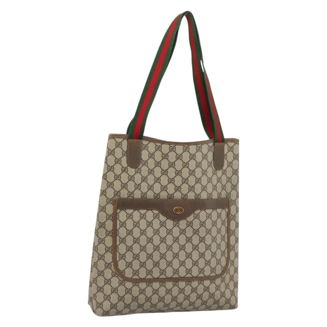 Gucci Sherry Line GG Supreme Beige PVC Canvas Tote Bag 187804: Gucci Sherry Line GG Supreme Beige PVC Canvas Tote Bag 187804 Gucci GG Supreme Web Sherry Line tote bag in beige PVC leather/GG canvas. Made in Italy, this tote bag has a structured size of approximat