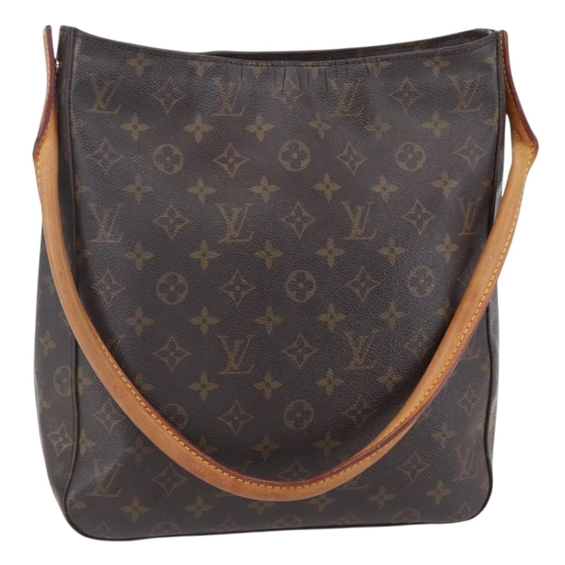 Louis Vuitton M51145 Looping GM Monogram Canvas Shoulder Handbag: Louis Vuitton M51145 Looping GM Monogram Canvas Shoulder Handbag Louis Vuitton Monogram Looping GM shoulder bag in Monogram Canvas, made in France. The bag measures approximately W29 cm x H32 cm x D11