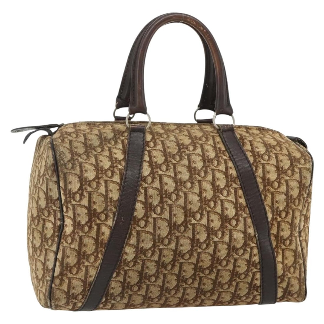 Christian Dior Beige Trotter Canvas Boston Bag France: Christian Dior Beige Trotter Canvas Boston Bag France This Christian Dior Boston Bag features the iconic Trotter Canvas in beige and is designed for women. Made in France, the bag offers a classic Bos