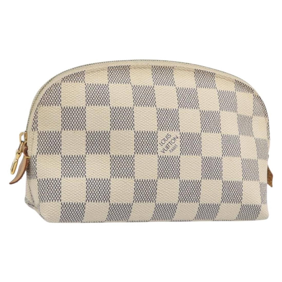 Louis Vuitton N60024 Pochette Cosmetic PM Damier Azur Canvas Pouch: Louis Vuitton N60024 Pochette Cosmetic PM Damier Azur Canvas Pouch Louis Vuitton Damier Azur Pochette Cosmetic PM pouch in Damier Azur canvas. This women's pouch was made in Spain and is identified by