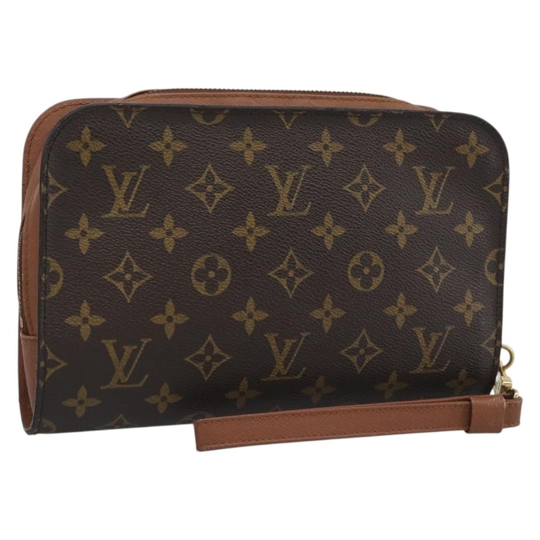 Louis Vuitton Orsay Monogram Canvas Clutch M51790 France: Louis Vuitton Orsay Monogram Canvas Clutch M51790 France Louis Vuitton Monogram Orsay Clutch Bag, made in France, in Monogram Canvas with the classic Monogram pattern. This clutch bag is identified by