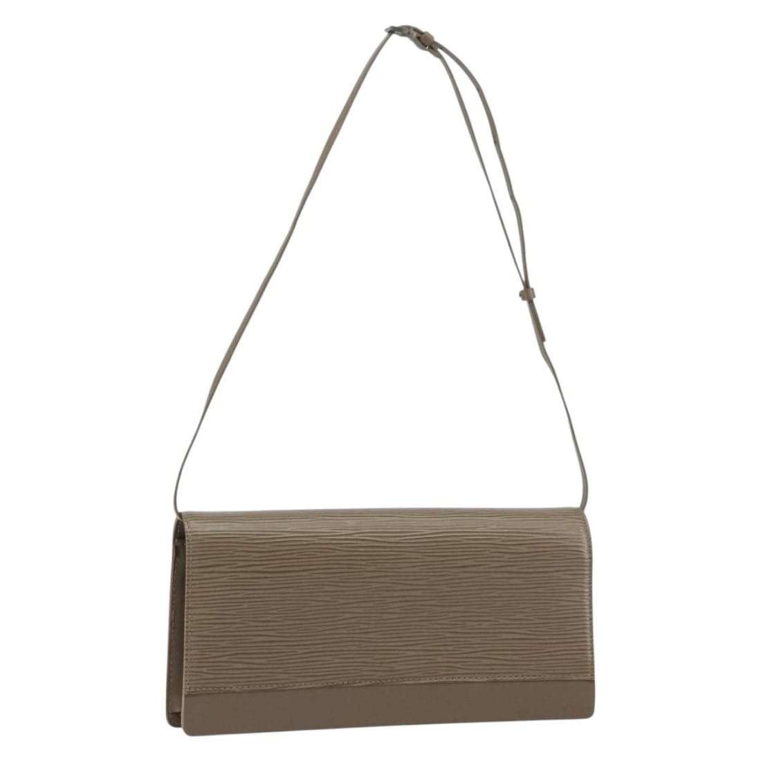 LOUIS VUITTON Epi Leather Lilac Honfleur Clutch Bag M5273B: LOUIS VUITTON Epi Leather Lilac Honfleur Clutch Bag M5273B Elevate your accessory collection with this authentic Louis Vuitton Epi Honfleur Clutch Bag in a charming lilac color. Crafted in Spain from 