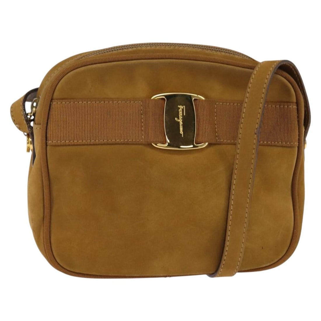 Salvatore Ferragamo Vala Brown Suede Shoulder Bag Gold Accents Italy: Salvatore Ferragamo Vala Brown Suede Shoulder Bag Gold Accents Italy This Salvatore Ferragamo Vala Shoulder Bag showcases a sophisticated blend of brown suede with elegant gold accents. Crafted in Ita