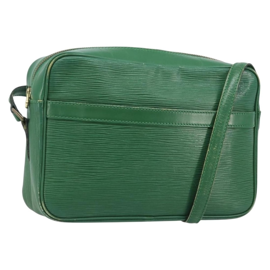 Green Epi Leather Trocadero 27 Shoulder Bag by Louis Vuitton M52314: Green Epi Leather Trocadero 27 Shoulder Bag by Louis Vuitton M52314 This is a Louis Vuitton Epi Trocadero 27 shoulder bag in green, crafted from Epi leather. Designed for women, it features a structur