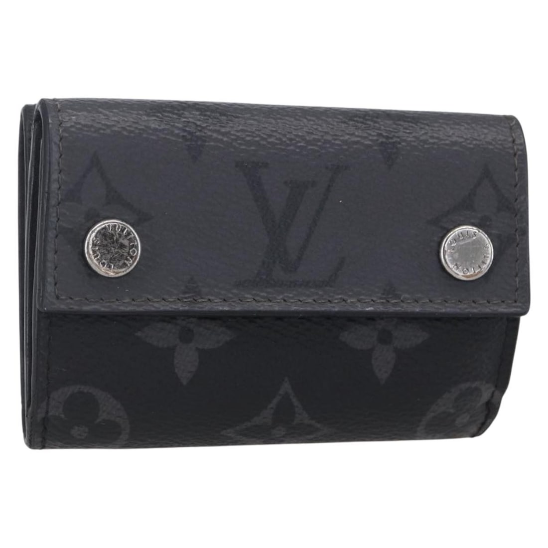 LOUIS VUITTON Monogram Eclipse Compact Wallet M45417 Auth (1 of 15)