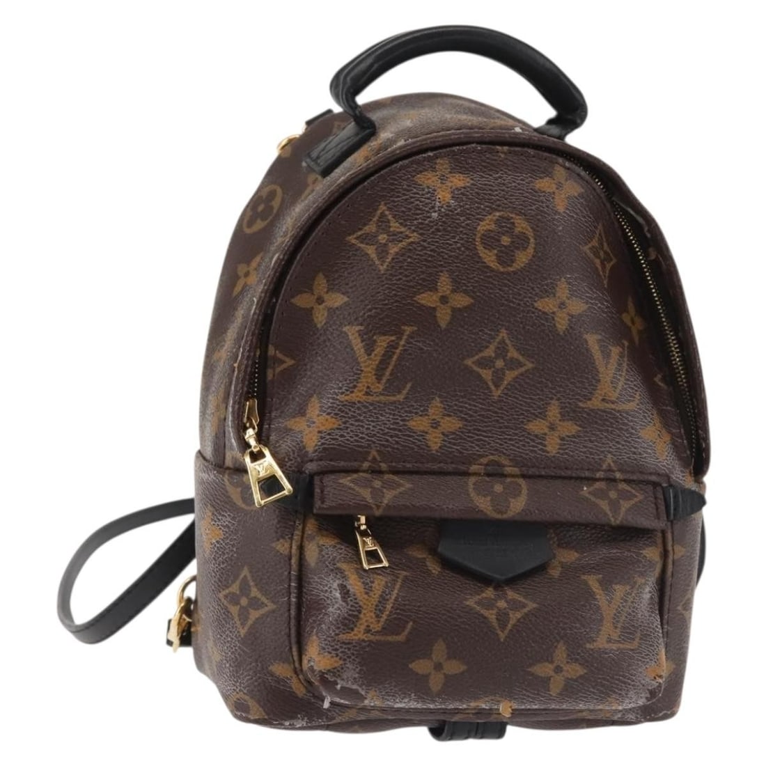 Louis Vuitton M44873 Palm Springs Mini Monogram Canvas Backpack: Louis Vuitton M44873 Palm Springs Mini Monogram Canvas Backpack Louis Vuitton Palm Springs MINI backpack in Monogram canvas, made in France. It comes with a shoulder strap and features the listed cond
