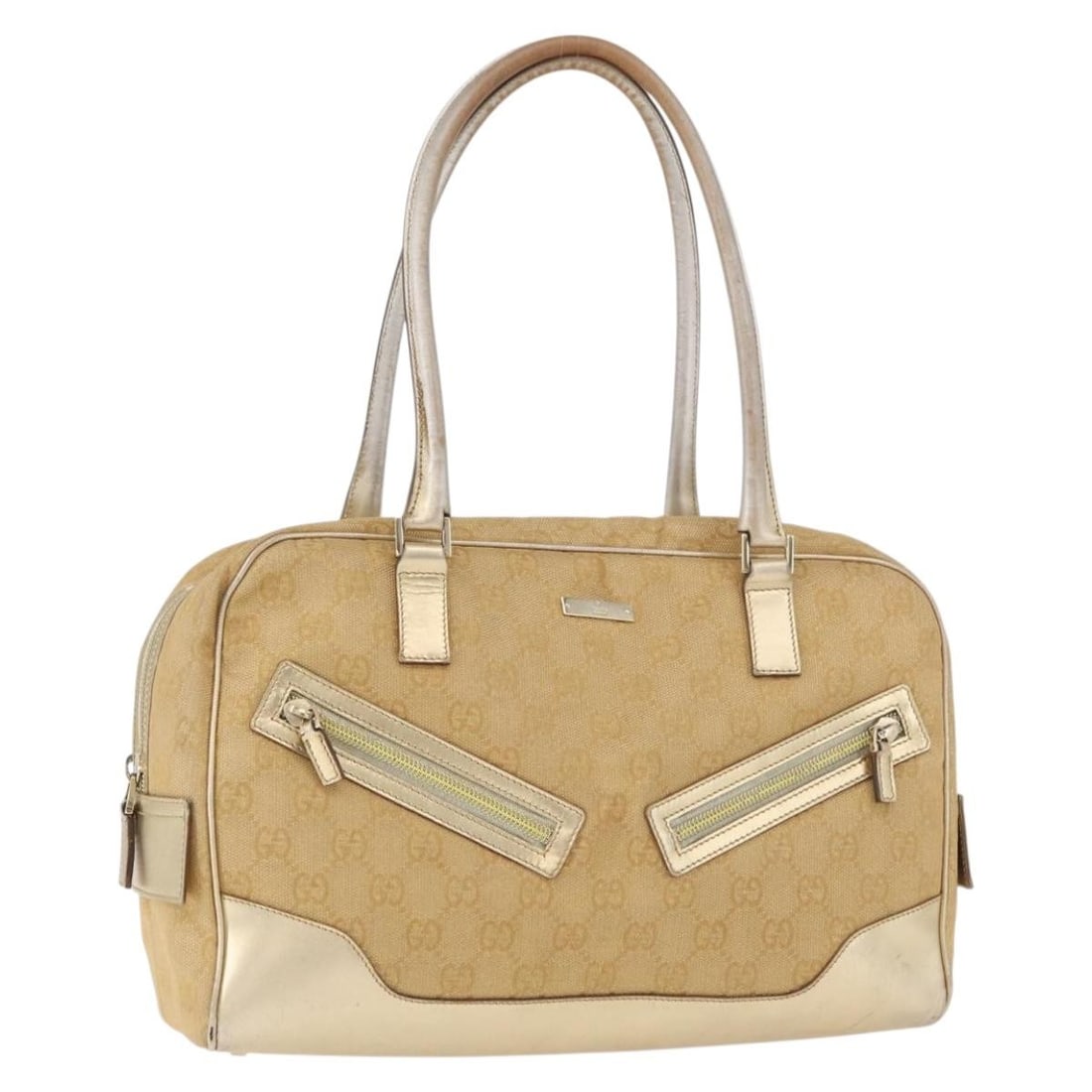 Gucci Gold GG Canvas Handbag 002 1115 Italy: Gucci Gold GG Canvas Handbag 002 1115 Italy This is a Gucci GG Canvas handbag in gold, crafted in Italy. The bag features the signature GG canvas exterior and gold-toned color, with a structured desig