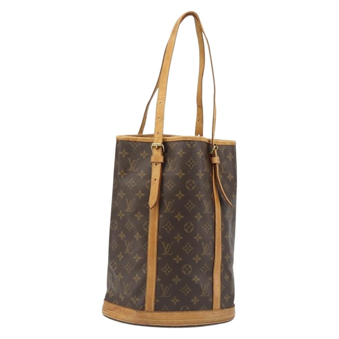 Louis Vuitton M42236 Monogram Canvas Bucket GM Shoulder Bag: Louis Vuitton M42236 Monogram Canvas Bucket GM Shoulder Bag Louis Vuitton Monogram Bucket GM shoulder bag in Monogram Canvas, made in France. The bag is identified by product no. M42236 and serial no.