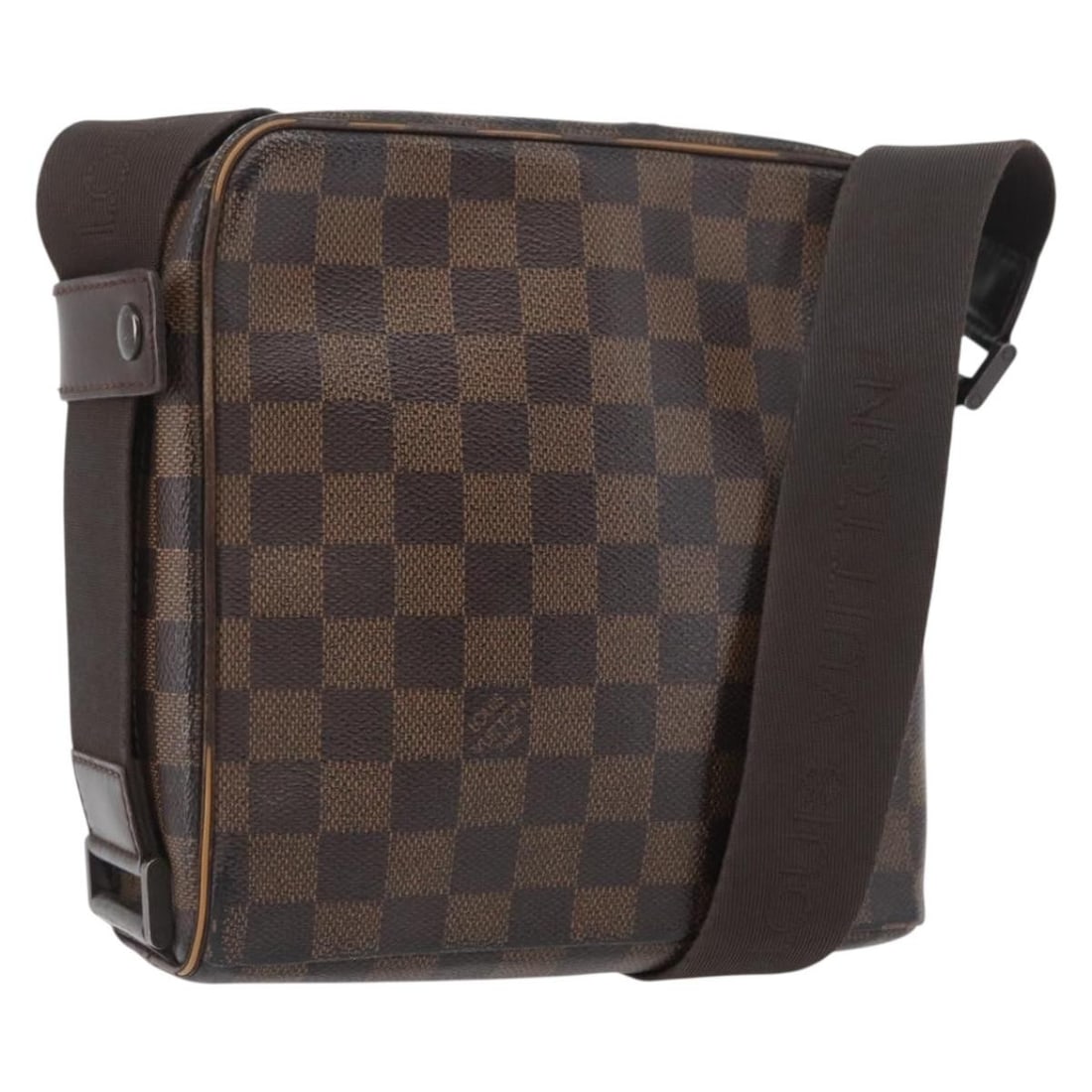 Louis Vuitton Olaf PM Damier Ebene Canvas Shoulder Bag N41442: Louis Vuitton Olaf PM Damier Ebene Canvas Shoulder Bag N41442 This is a Louis Vuitton Damier Ebene Olaf PM shoulder bag crafted from signature Damier Ebene canvas. It features a compact design with an