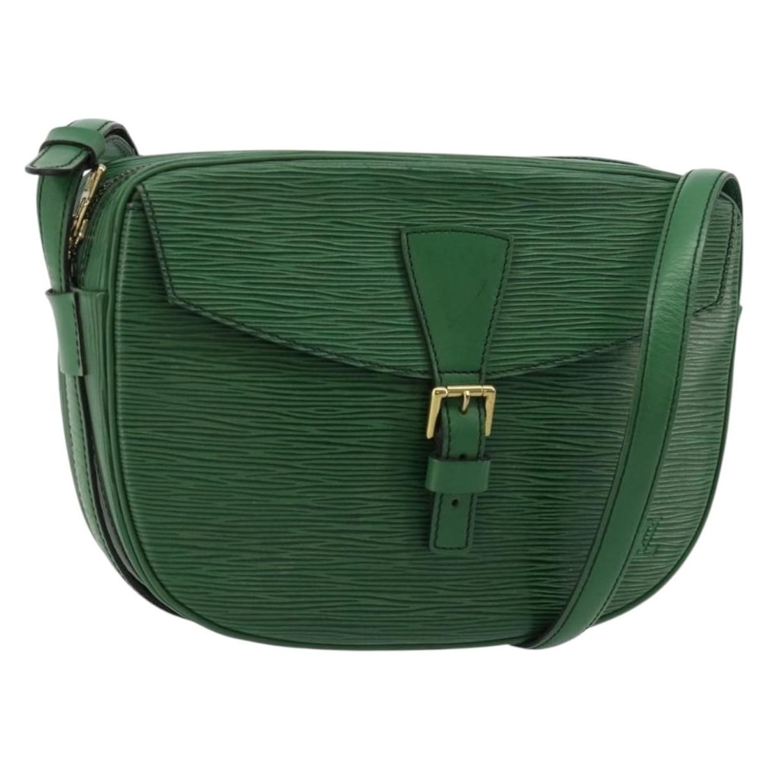 Louis Vuitton M52154 Jeune Fille MM Epi Leather Shoulder Bag Green: Louis Vuitton M52154 Jeune Fille MM Epi Leather Shoulder Bag Green Louis Vuitton Jeune Fille MM shoulder bag in green Epi leather, made in France. This women's bag measures approximately 25 cm W x 18 