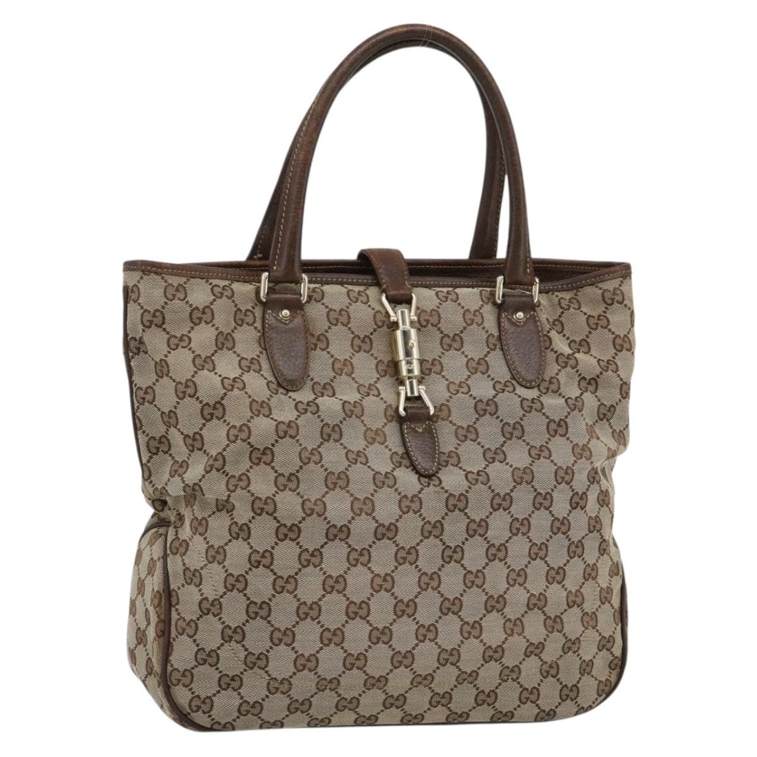 Gucci 145818 GG Canvas Handbag Beige Gold Italy: Gucci 145818 GG Canvas Handbag Beige Gold Italy Gucci women's handbag in beige and gold GG canvas, made in Italy. This piece is offered as the item only; the box and dust bag are not included. Conditi