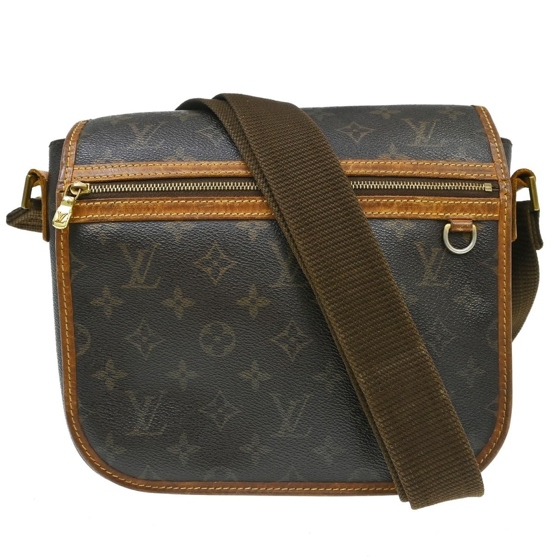 Louis Vuitton Bosphore PM Monogram Crossbody Messenger Bag M40106: Louis Vuitton Bosphore PM Monogram Crossbody Messenger Bag M40106 Vintage Louis Vuitton Bosphore PM messenger shoulder bag in brown Monogram canvas and leather. This medium crossbody style features a 