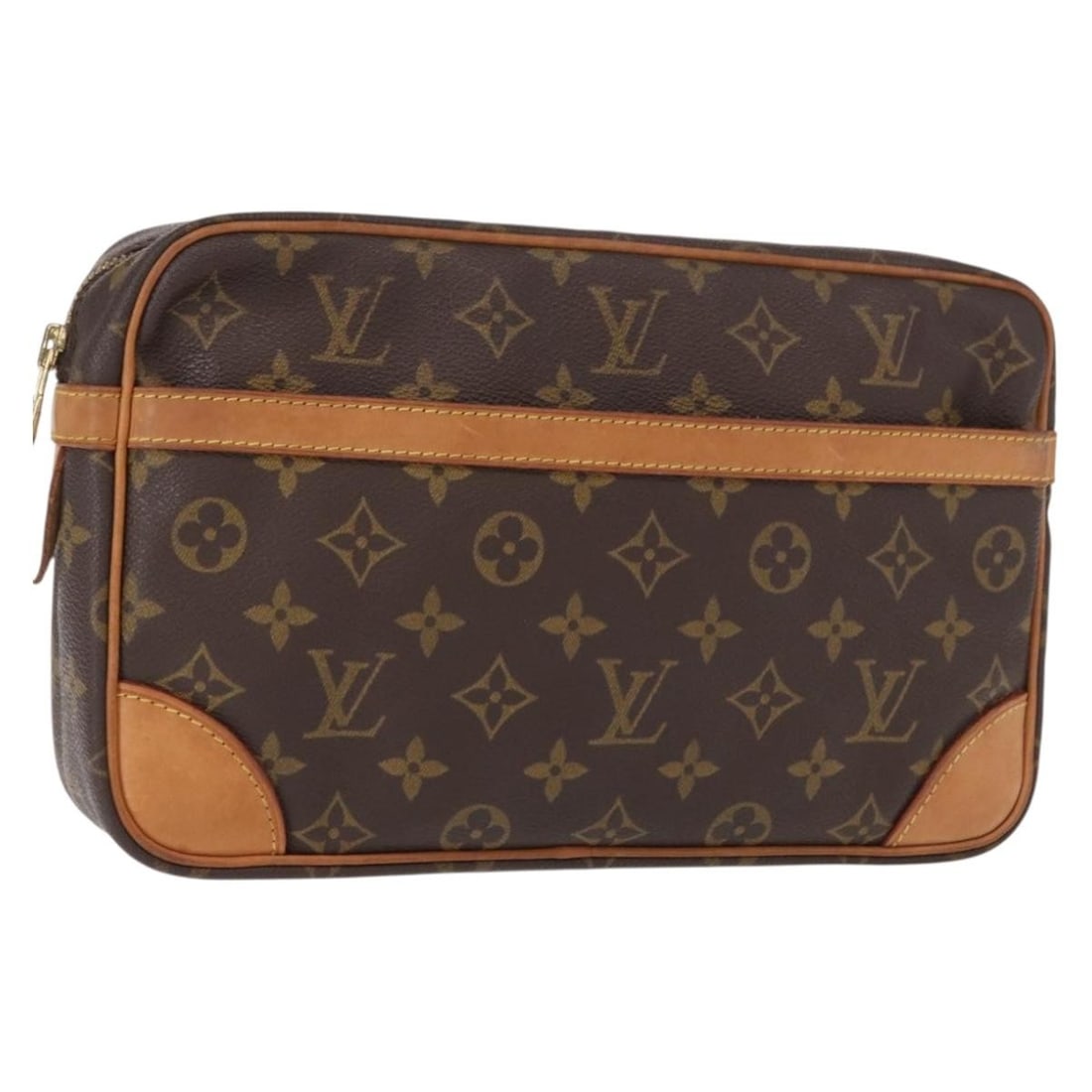 Louis Vuitton Compiegne 28 Monogram Canvas Clutch M51845: Louis Vuitton Compiegne 28 Monogram Canvas Clutch M51845 Louis Vuitton Compiegne 28 clutch bag in Monogram canvas, presented in the Monogram pattern and made in France. The bag measures approximately 