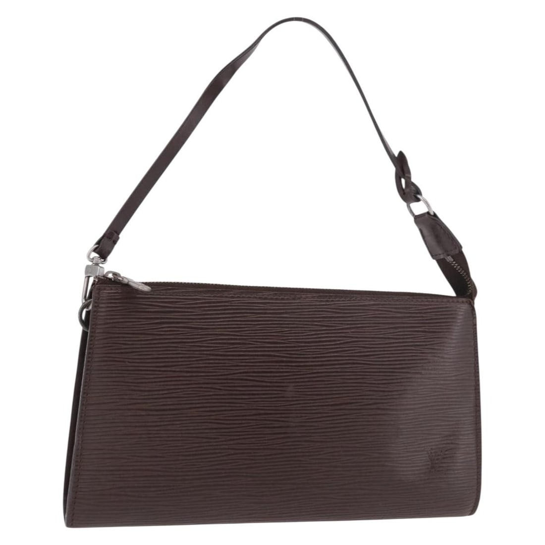 Louis Vuitton M5294D Epi Leather Accessory Pouch Mocha France: Louis Vuitton M5294D Epi Leather Accessory Pouch Mocha France Louis Vuitton Epi Pochette Accessoires pouch in mocha Epi leather. This accessory pouch is made in France and is identified by product num