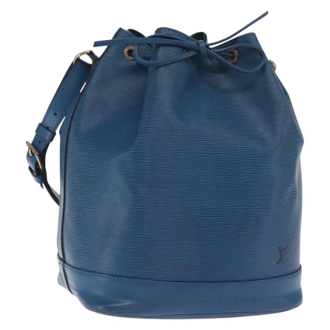 Louis Vuitton Noe Epi Leather Shoulder Bag Toledo Blue M44005: Louis Vuitton Noe Epi Leather Shoulder Bag Toledo Blue M44005 Louis Vuitton Epi Noe shoulder bag in Toledo Blue with Epi leather construction. Made in France, this bag features a shoulder strap and th