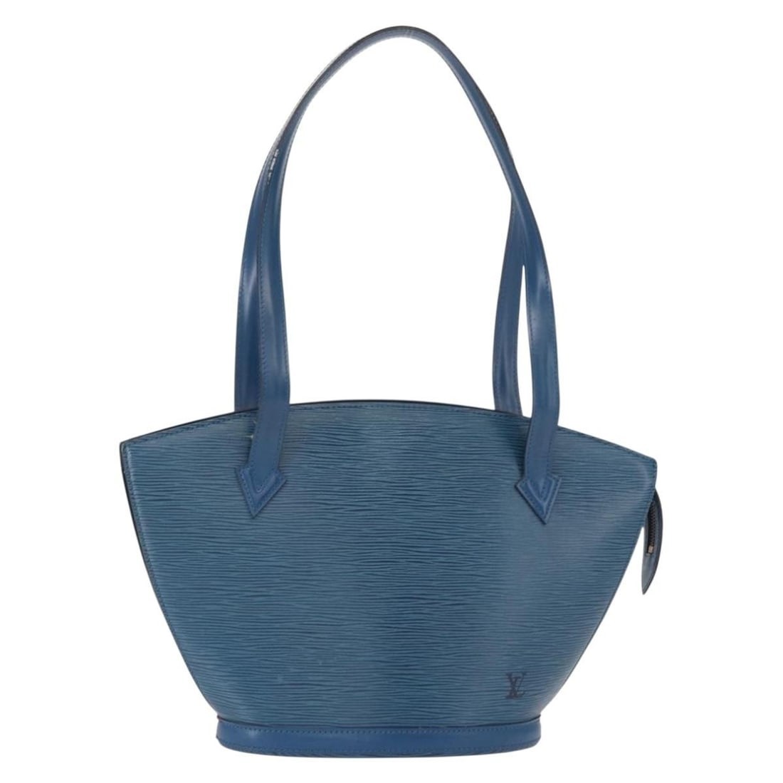 Louis Vuitton Epi Leather Saint Jacques Hand Bag Blue M52265 Auth: Louis Vuitton Epi Leather Saint Jacques Hand Bag Blue M52265 Auth This authentic Louis Vuitton Epi Saint Jacques handbag showcases a stunning blue exterior crafted from durable Epi leather, exuding el