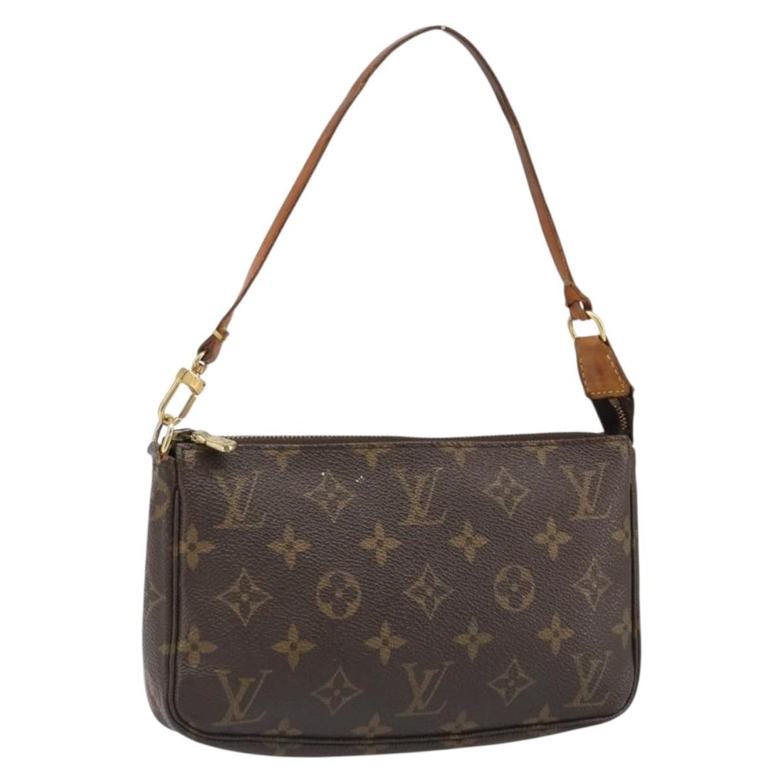 Louis Vuitton M51980 Monogram Canvas Accessory Pouch France: Louis Vuitton M51980 Monogram Canvas Accessory Pouch France Louis Vuitton Monogram Pochette Accessoires accessory pouch in Monogram Canvas, made in France. The bag measures approximately 21 cm W x 13 
