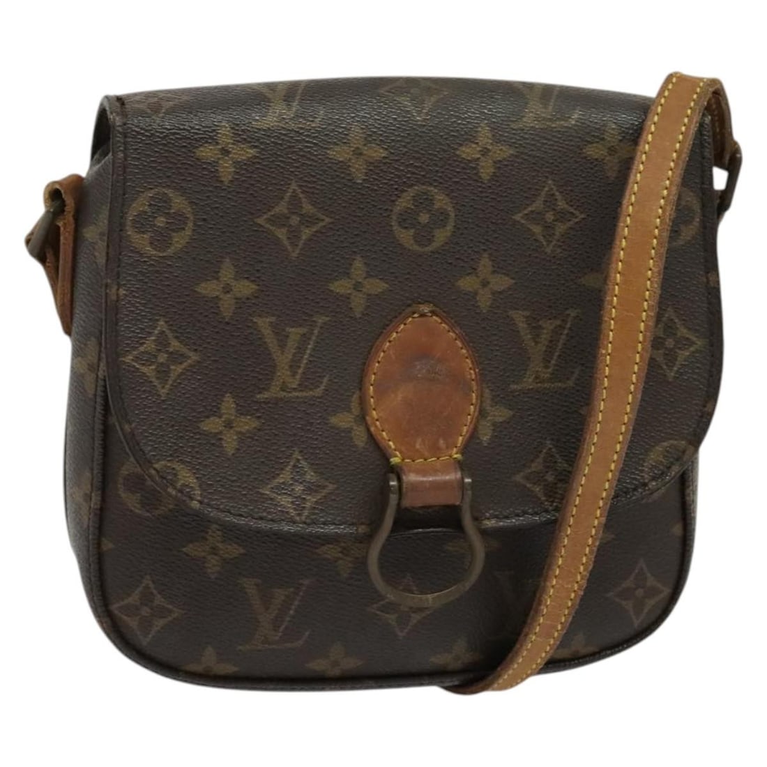 LOUIS VUITTON Monogram Saint Cloud MM Shoulder Bag M51243 Auth France: LOUIS VUITTON Monogram Saint Cloud MM Shoulder Bag M51243 Auth France Elevate your accessory collection with this LOUIS VUITTON Monogram Saint Cloud MM Shoulder Bag. Crafted from durable monogram canv