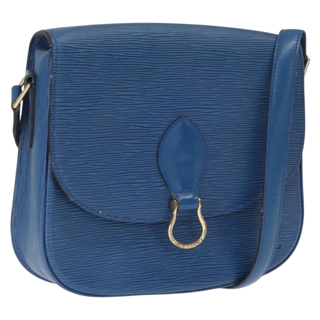 Louis Vuitton Epi Leather Saint Cloud GM Blue Shoulder Bag M52195 with Dust Bag: Louis Vuitton Epi Leather Saint Cloud GM Blue Shoulder Bag M52195 with Dust Bag This is a Louis Vuitton Epi Saint Cloud GM shoulder bag in Toledo Blue. Crafted from durable Epi leather, this bag featu