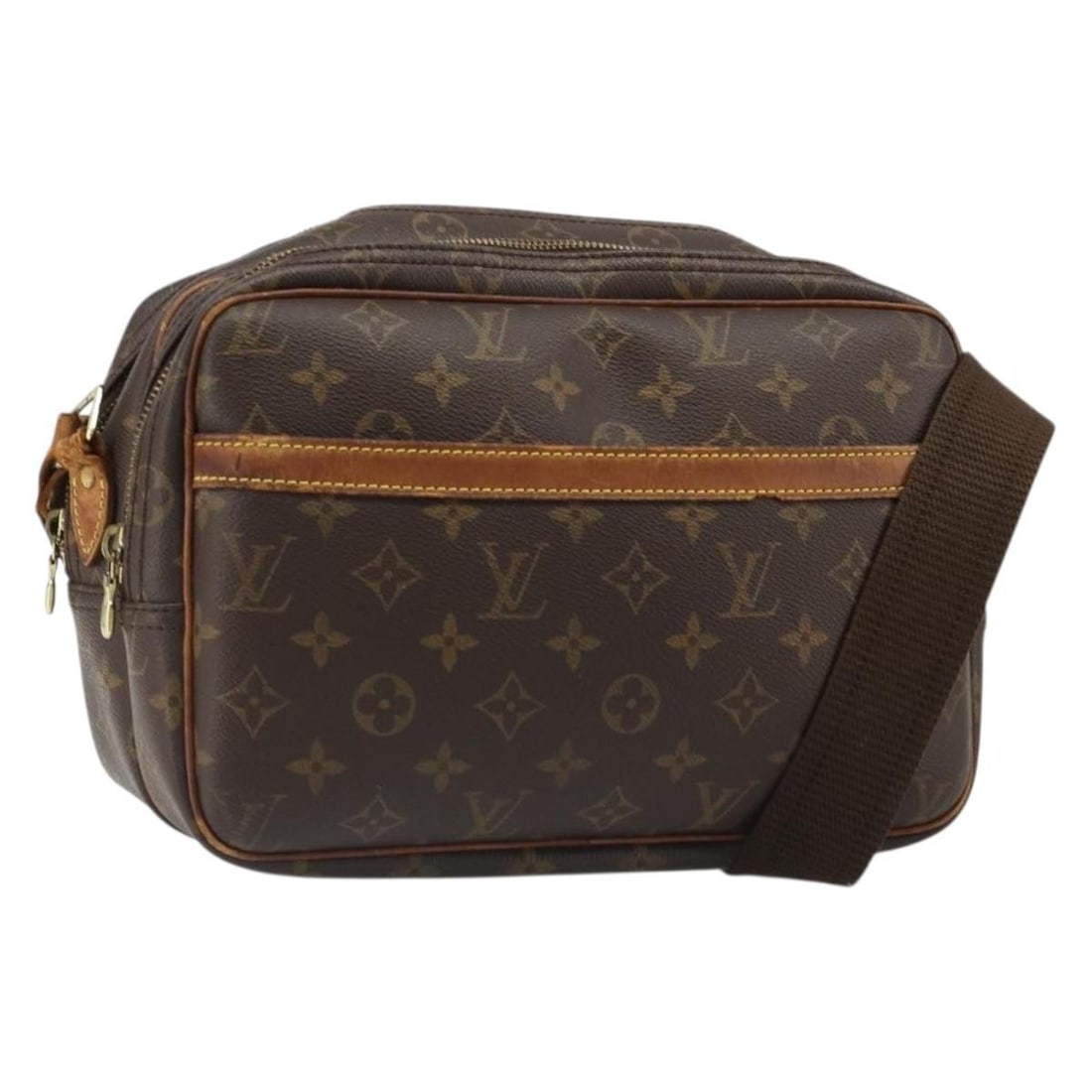 Louis Vuitton M45254 Reporter PM Monogram Canvas Shoulder Bag: Louis Vuitton M45254 Reporter PM Monogram Canvas Shoulder Bag Louis Vuitton Reporter PM shoulder bag in Monogram canvas, model M45254. Made in France, this women's shoulder bag includes an adjustable 
