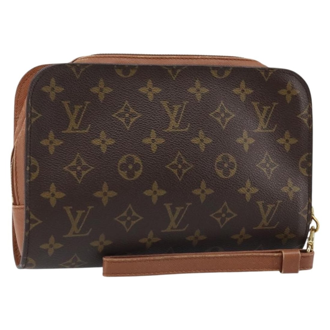 Louis Vuitton Orsay Monogram Canvas Clutch Bag M51790 France: Louis Vuitton Orsay Monogram Canvas Clutch Bag M51790 France This Louis Vuitton Orsay clutch bag features the iconic monogram canvas exterior in classic monogram color. Designed for women, it offers a