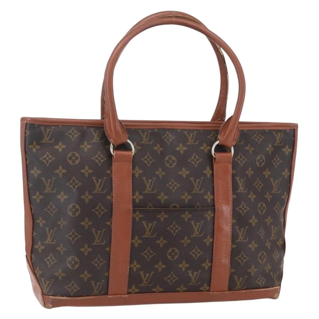 Louis Vuitton M42425 Sac Weekend PM Monogram Canvas Handbag: Louis Vuitton M42425 Sac Weekend PM Monogram Canvas Handbag Louis Vuitton Monogram Sac Weekend PM hand bag in Monogram Canvas, made in France. The bag is identified by product no. M42425 and serial no