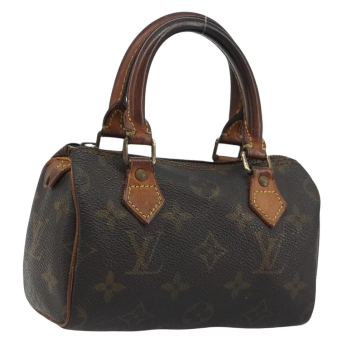 Louis Vuitton M41534 Mini Speedy Monogram Canvas Handbag: Louis Vuitton M41534 Mini Speedy Monogram Canvas Handbag Louis Vuitton Monogram Mini Speedy handbag, style no. M41534, made in France. It is crafted from Monogram Canvas and comes in the Monogram colo