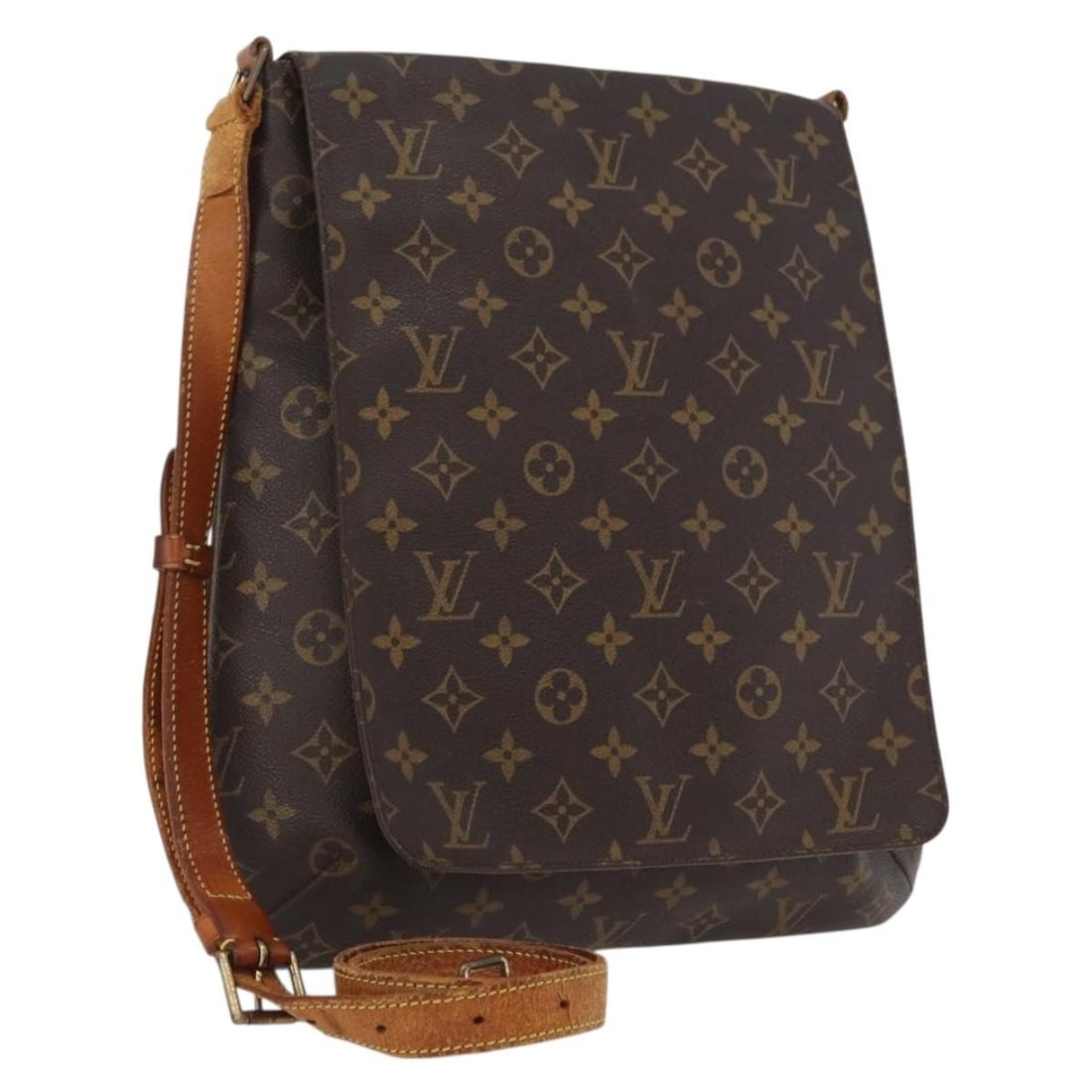 Louis Vuitton Musette Monogram Canvas Women's Shoulder Bag M51256: Louis Vuitton Musette Monogram Canvas Women's Shoulder Bag M51256 This Louis Vuitton Monogram Musette shoulder bag features the signature monogram canvas and is designed for women. The bag measures ap