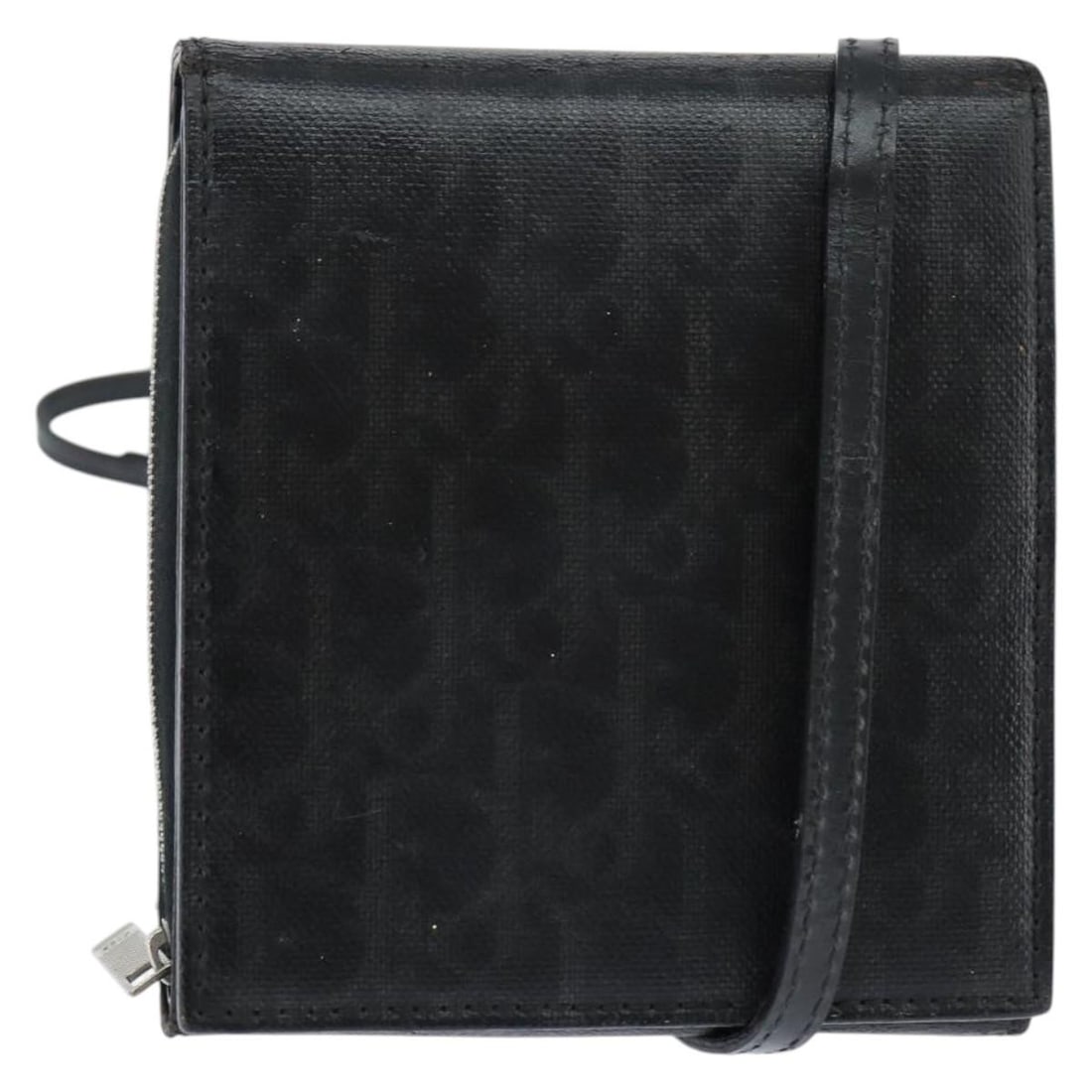 Christian Dior Black Silver Trotter Canvas Shoulder Bag Auth: Christian Dior Black Silver Trotter Canvas Shoulder Bag Auth This Christian Dior Trotter Canvas Wallet Shoulder Bag combines elegance and functionality. Made in Italy, this stylish shoulder bag featur