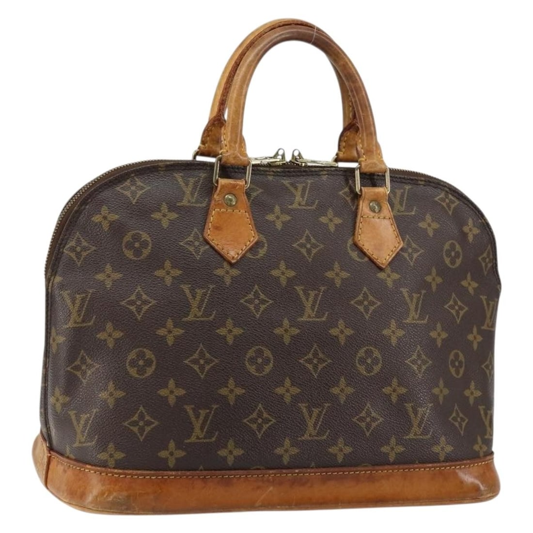 LOUIS VUITTON Monogram Alma Hand Bag M51130 Auth France: LOUIS VUITTON Monogram Alma Hand Bag M51130 Auth France The LOUIS VUITTON Monogram Alma Hand Bag (Model M51130) is an iconic accessory crafted in France from durable Monogram Canvas. This stylish hand