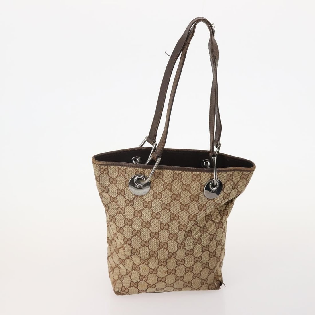 3 Piece Gucci Sherry Line GG Canvas Tote Bag Set Beige Red Black (1 of 18)