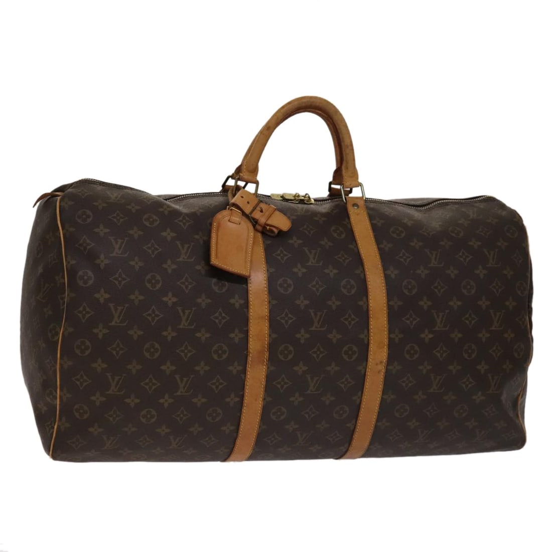 Louis Vuitton M41422 Keepall 60 Monogram Canvas Boston Bag: Louis Vuitton M41422 Keepall 60 Monogram Canvas Boston Bag Louis Vuitton Keepall 60 Boston Bag in Monogram Canvas, made in France. This women's bag features the classic Monogram exterior and comes wit