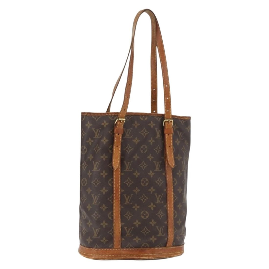 Louis Vuitton M42236 Monogram Canvas Bucket GM Shoulder Bag: Louis Vuitton M42236 Monogram Canvas Bucket GM Shoulder Bag Louis Vuitton Monogram Bucket GM shoulder bag in Monogram Canvas, made in France. This women's shoulder bag is identified as product no. M42