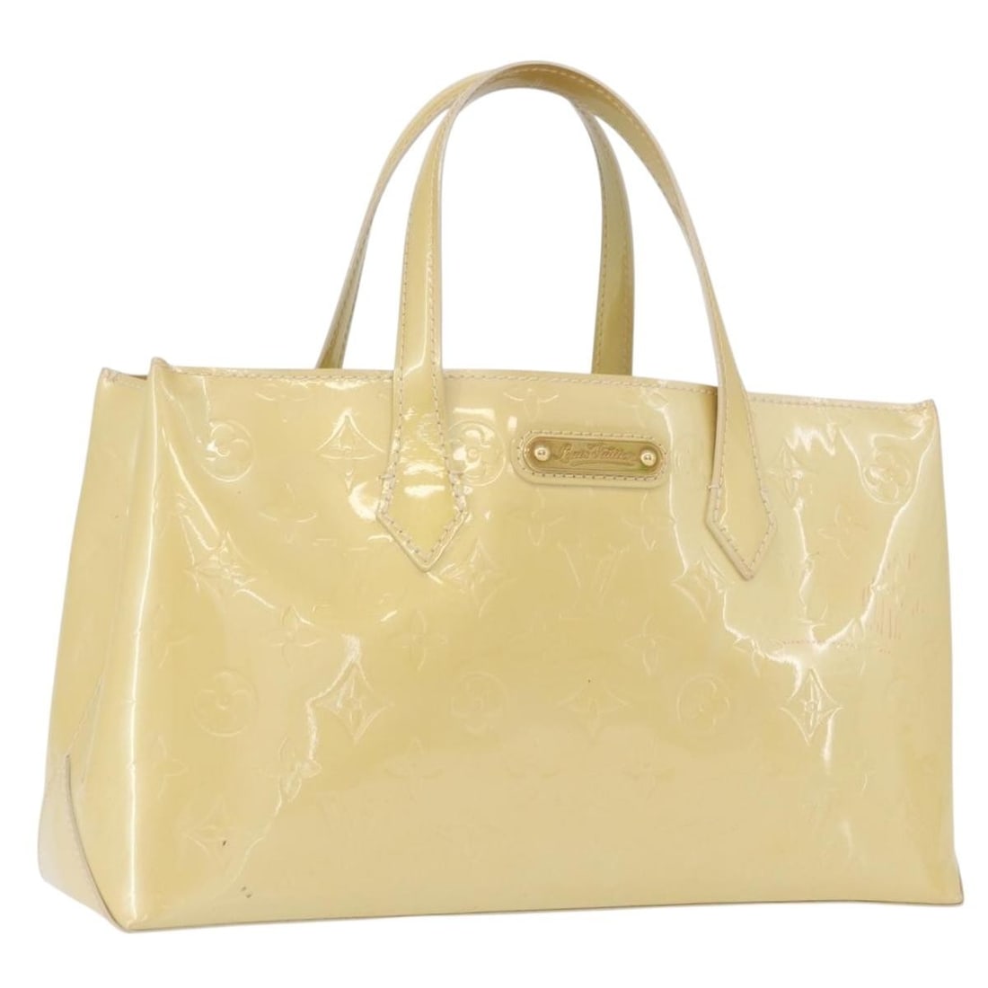 Louis Vuitton Wilshire PM Rose Florentin Vernis Handbag M91642: Louis Vuitton Wilshire PM Rose Florentin Vernis Handbag M91642 Louis Vuitton Monogram Vernis Wilshire PM handbag in Rose Florentin patent leather. Made in France, this style features the Monogram Vern