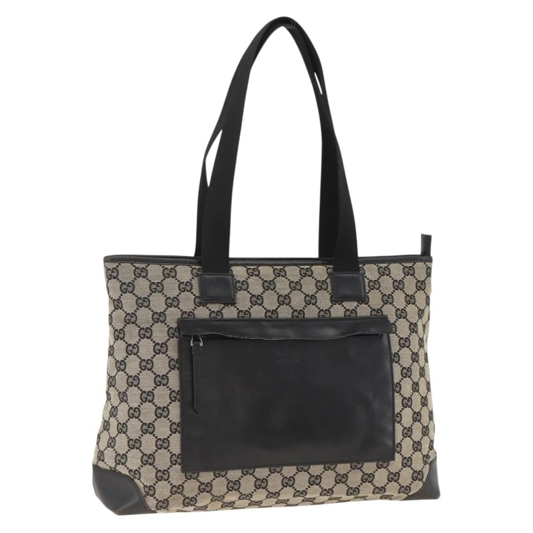 Gucci Black GG Canvas Women Tote Italy 019 0426: Gucci Black GG Canvas Women Tote Italy 019 0426 This GUCCI GG Canvas Tote Bag features a classic black GG canvas exterior and is designed for women. The bag includes dual handles with a drop of approx