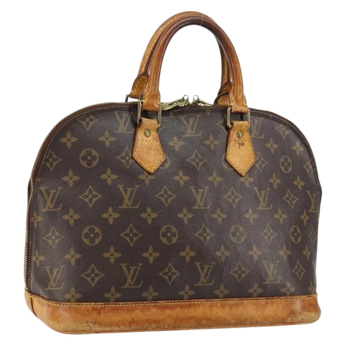 LOUIS VUITTON Monogram Alma Hand Bag M51130 Auth France: LOUIS VUITTON Monogram Alma Hand Bag M51130 Auth France This exquisite Louis Vuitton Monogram Alma Hand Bag is a true statement piece for any fashion enthusiast. Crafted in France from durable monogra