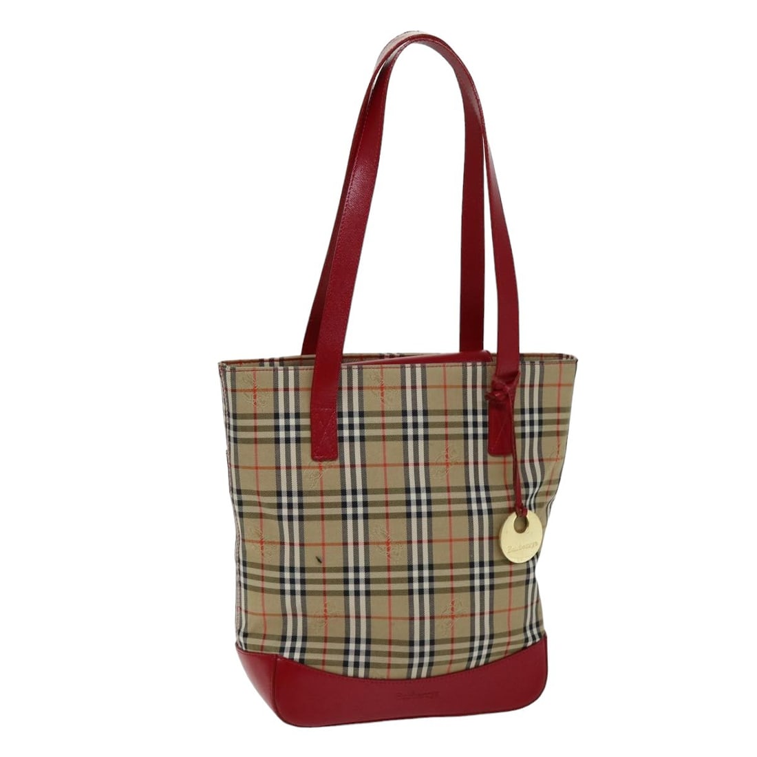 Burberrys Nova Check Canvas Tote Handbag Beige Gold: Burberrys Nova Check Canvas Tote Handbag Beige Gold Burberrys Nova Check tote bag in canvas with a beige and gold color scheme. This women's tote bag measures approximately 28 cm x 28 cm x 9 cm, with 