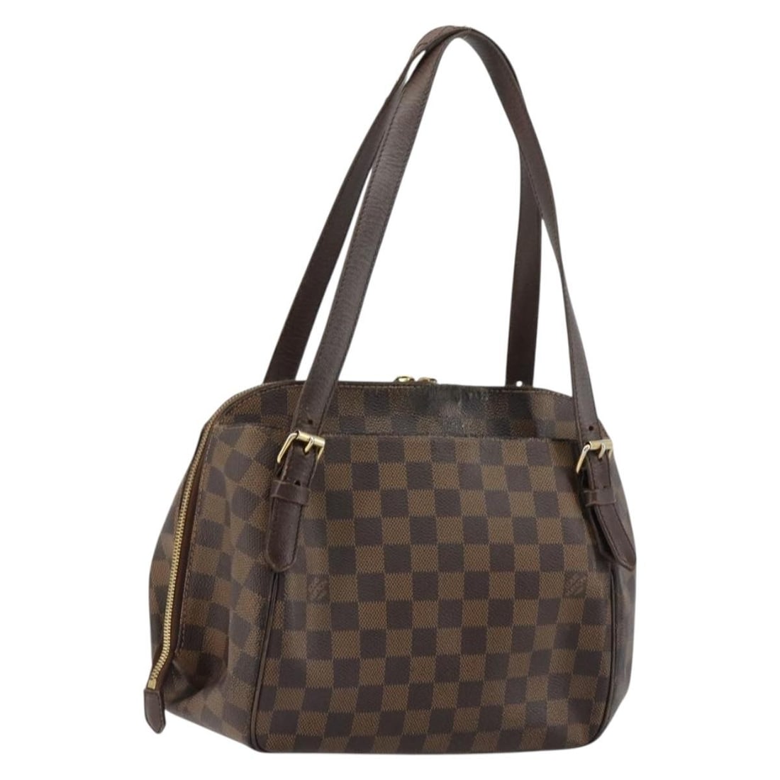 Louis Vuitton Belem MM Damier Ebene Canvas Handbag N51174: Louis Vuitton Belem MM Damier Ebene Canvas Handbag N51174 Louis Vuitton Damier Ebene Belem MM handbag in Damier Ebene canvas, made in France. The bag is identified by product number N51174 and serial 