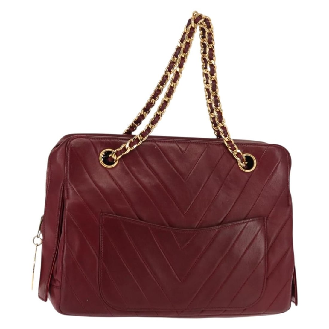 BALLY V Stitch Chain Hand Bag Lamb Skin Bordeaux Gold Made in Italy: BALLY V Stitch Chain Hand Bag Lamb Skin Bordeaux Gold Made in Italy Elevate your style with this authentic BALLY V Stitch Chain Hand Bag, crafted from luxurious lambskin in a rich bordeaux and gold co