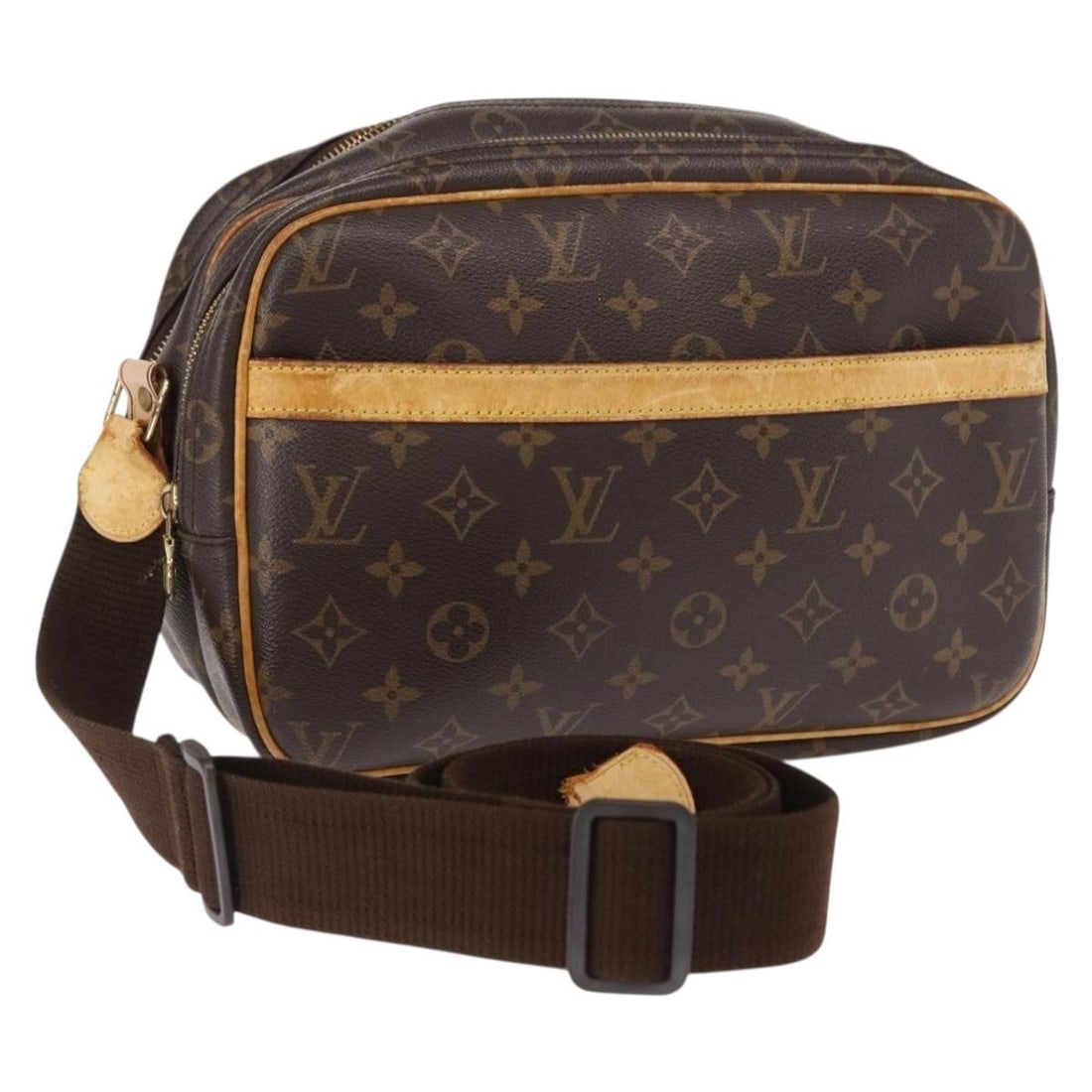 Louis Vuitton Reporter PM Monogram Canvas Shoulder Bag M45254 France: Louis Vuitton Reporter PM Monogram Canvas Shoulder Bag M45254 France This Louis Vuitton Monogram Reporter PM shoulder bag is crafted from iconic Monogram canvas and was made in France. Designed for wo