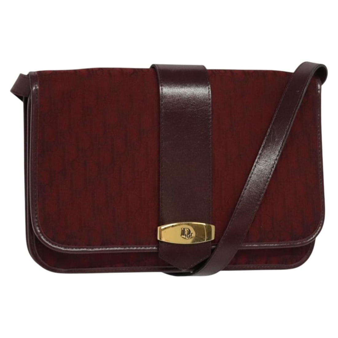 Red Trotter Canvas Christian Dior Shoulder Bag for Women: Red Trotter Canvas Christian Dior Shoulder Bag for Women This Christian Dior Trotter Canvas Shoulder Bag in red features the iconic Trotter canvas exterior. Designed for women, the bag is made in Fran